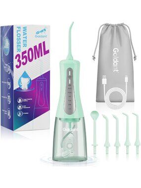 Portable 350ML Water Dental Flosser - 5 Modes, Cordless & Waterproof